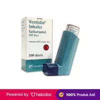 Ventolin Inhaler 100 mcg 200 Doses - Obat Asma Inhaler - Halodoc