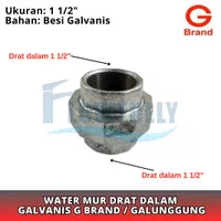 WATER MUR BESI GALVANIS 1 1/2 INCH G BRAND WATERMUR WATERMOOR UNION