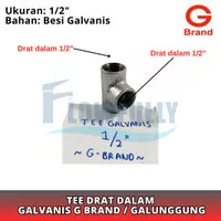 TEE BESI GALVANIS 1/2 INCH G BRAND T 0,5 DIM