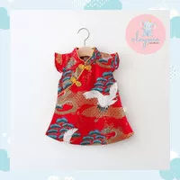 Dress Qipao Anak Import Cheongsam Dress Anak Perempuan Adat Mandarin