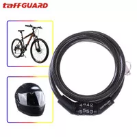 Kunci Gembok Sepeda TaffGUARD Pengaman Helm Anti Maling 4 Digit