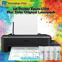 Epson Printer L120 Hitam Print Warna Infus Modif Inktank Pabrik RESMI