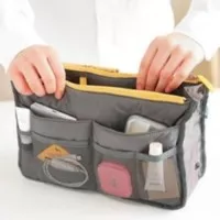 Bag in Bag Women Organizer - Tas / Pouch / Dompet Kosmetik ( Double)