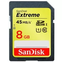 SanDisk Extreme SDHC Card UHS-I Class 10 (45MB/s) 8GB