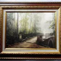 Lukisan Repro print On Canvas - Jembatan