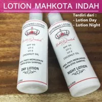 LOTION Whitening / Pemutih MAHKOTA INDAH pemutih badan body putih day and night siang malam original