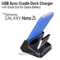 Cradle Dock Charger for SAMSUNG Galaxy Note3 (with Extra Slot)