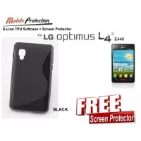 Softcase LG Optimus L4-II E440 : MP S-Line TPU Softcase ( + FREE SP)