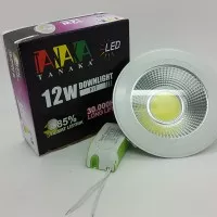 Lampu Ceiling Downlight LED COB 12 watt ( cahaya Putih )