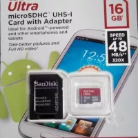 Micro SD SanDisk Class 10 16GB Ultra 48mb/s - MicroSD 16 GB ORIGINAL