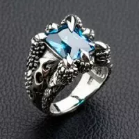 cincin ring cakar naga dragon claws batu biru