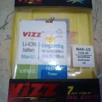 Baterai Dobel Power Vizz Smartfren Andromax U3 Innos 2400mah