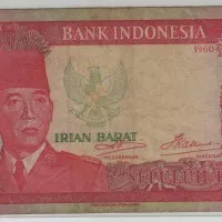 uang kuno 10 rupiah soekarno irian barat 1960