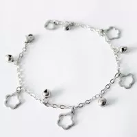 Gelang Wanita Titanium Motif Awan - Gelang Titanium Silver