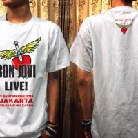 Kaos Bon Jovi Konser Jakarta 2015 Desain 1A ( Bonjovi,live,2015,gbk)