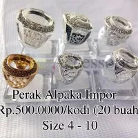 Grosir Ring / Emban / Ikat Cincin Perak Alpaka Impor