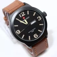 Jam Tangan Swiss Army SA0420MB Brown Leather KW Super