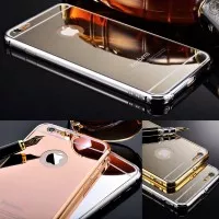 Metal Mirror Cermin Case iphone 6/6+ (Rosegold, gold, silver, black)