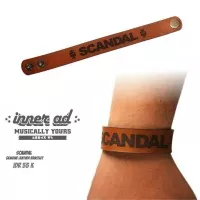 scandal leather bracelet