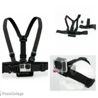 Chest Harness Belt Strap + Head Belt Set for GoPro & Xiaomi Yi