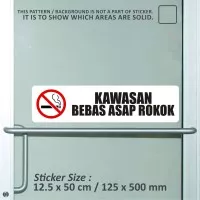 sticker safety sign bekasi murah Kawasan bebas asap rokok WSLPC005