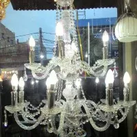 lampu gantung kristal chandelier lilin 12