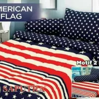 Sprei Saputra American Flag Bedcover 120x200