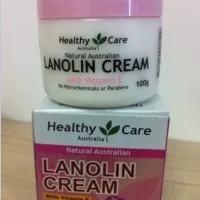 Lanolin Cream Healthy Care Vitamin E Australia 100g Krim Kulit