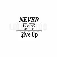 Lolitattoo Temporary Tattoo Never Ever Give Up