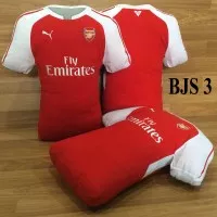 Bantal Bola Sofa - Mobil Motif Jersey Football Arsenal (Kode: BJS 3 )