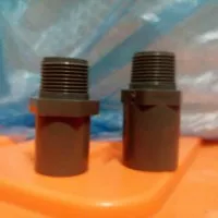 socket valve(sok drat luar) drat 3/4" to pipa 3/4" atau 1/2"