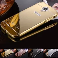 Metal Bumper Mirror Slide Back Cover Casing Case Samsung Galaxy S4