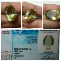 Batu Citrine Lemon Quartz Memo Jumbo 18.90 crt