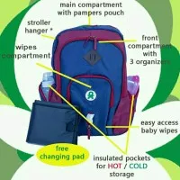 Baby Go Inc - Kiwi Back pack Diaper Bag / Baby Bag / Tas Bayi