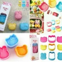 Sandwich Rice Mold 3in1 Cetakan Nasi Bento Roti Bunny Hello Kitty Bear