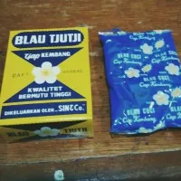 Blau Tjutji/ Blau Cuci/ Pemutih Pakaian Tjap Kembang/Cap Kembang