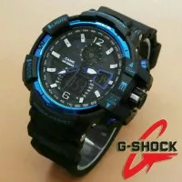 Jam Tangan Pria G-Shock GWA1100 Dualtime Black List Blue Kw Super