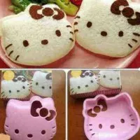 Pencetak Cetakan Roti Sandwich Kity Mold Hello Kitty HK . TS