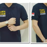 BAJU POLO POLISI TURN BACK CRIME COWOK PRIA