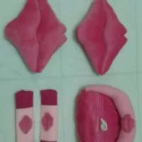 bantal mobil 3in1 bentuk bibir pink fanta