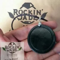 Kalung Liontin Medalion Black jade giok hitam Aceh terapi kesehatan