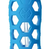 LifeFactory BPA Free 22 oz Glass Water Bottle Straw Cap -nOcean Blue