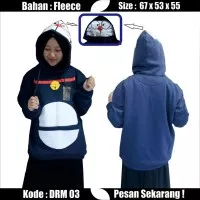 Jaket Sweater / Jaket Doraemon Navy Lucu DRM 03