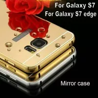 Luxury bumper case mirror samsung galaxy s7 edge
