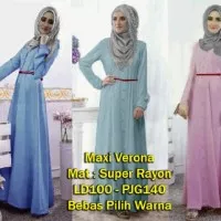 [ Maxy Verona SW] pakaian wanita muslim maxy warna - Biru Muda