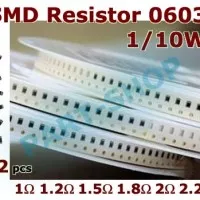 R smd resistor 0603 1R 1R2 1R5 1R8 2R 2R2 1 1.2 1.5 1.8 2 2.2 Ohm