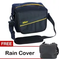 Tas Kamera Nikon Selempang Kotak Gratis Jas Hujan (Rain Cover) Kode H