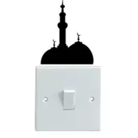 Aksesoris Rumah Stiker Dekorasi Saklar Lampu Motif Masjid Wall Sticker