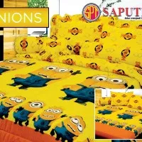 Bedcover Sprei Saputra Minions 180x200