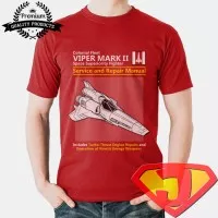 Kaos Geek Style Pria / Wanita - Battlestar Galactica Viper Mark II